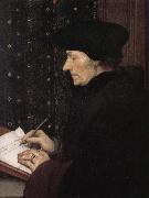 Hans Holbein Writing in the Erasmus oil painting artist